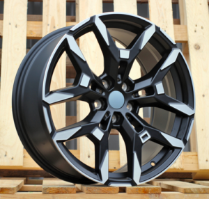 RACINGLINE R19x8 5X112 ET 27 66.6 H3456F Black Polished Half Matt (MBHM) For  (M) (HYBRID FORGED Front+Rear)