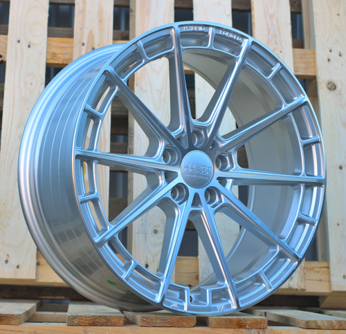 HAXER R19x8.5 5X112 ET 40 66.5 HX019F (F9793) Polished Silver Half Matt (MSHM) For HAXER (Z5) (HYBRID FORGED New Design)