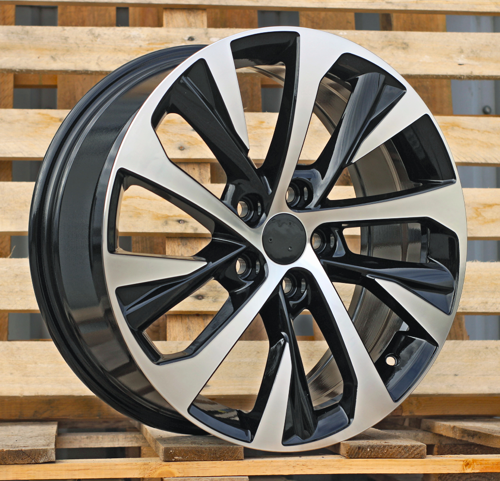RACINGLINE R18x7.5 5X114.3 ET 40 60.1 B5757 Black Polished (MB) For LEX (Z4)