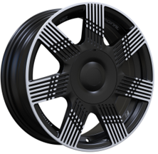 RACINGLINE R16x6.5 4X98 ET 35 58.1 YF7074 Black Polished Half Matt (MBHM) For FIAT (Z3) (HYBRID FORGED)