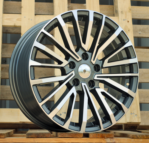 RACINGLINE R18x8 5X120 ET 50 65.1 B1515 (FBX530) Grey Polished (MG) For VW (Z3) (HYBRID FORGED (1250kg)