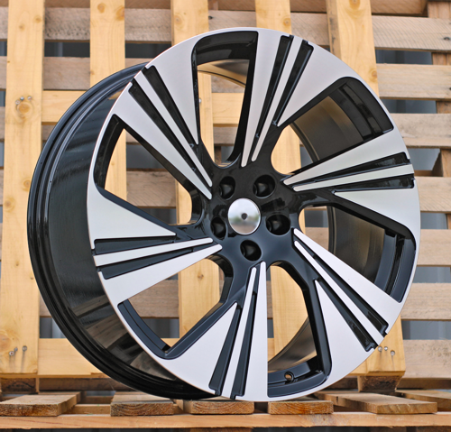 RACINGLINE R22x10 5X112 ET 20 66.5 FB007 Black Polished (MB) For AUD (Z7) (HYBRID FORGED Q8)