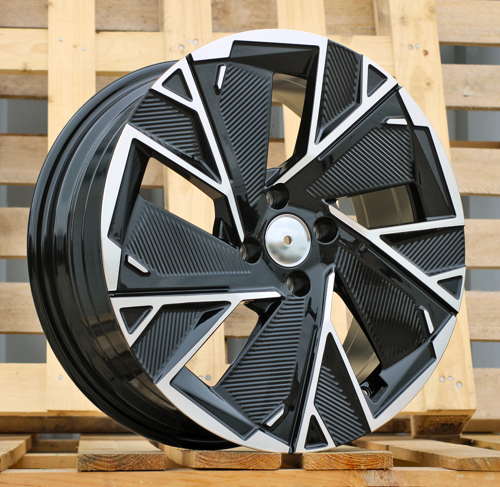 RACINGLINE R16x6.5 4X100 ET 37 60.1 IN3625F (YF5764) Black Polished (MB) For RENAU (Z5) (HYBRID FORGED New Model)