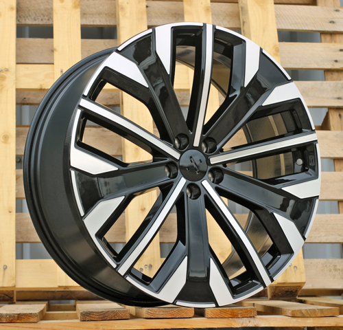 RACINGLINE R21x8.5 5X108 ET 49.5 63.4 H3460F Black Polished (MB) For VOLVO (A) (HYBRID FORGED)