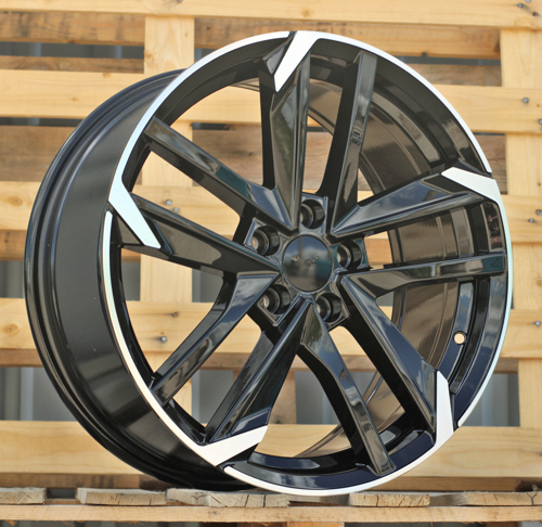 RACINGLINE R18x8 5X108 ET 45 65.1 XE170 (BK5788) Black Polished (MB) For PEUG (P+R)