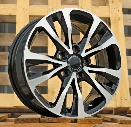 RACINGLINE R16x6.5 5X114.3 ET 40 60.1 B5212 Black Polished (MB) For TOYOT (R+P)