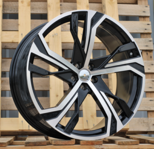RACINGLINE R22x9 5X108 ET 38.5 63.3 YF5753 Black Polished (MB) For VOLVO (Z5) (HYBRID FORGED)