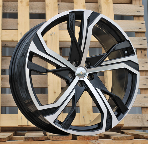 RACINGLINE R22x9 5X108 ET 38.5 63.3 YF5753 Black Polished (MB) For VOLVO (Z5) (HYBRID FORGED)