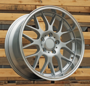 RACINGLINE R18x8 5X120 ET 35 72.6 BY773 Silver+Polished Lip (SP) For  (Z1+Z2) (Rear+Front)