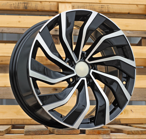 RACINGLINE R18x8 5X112 ET 45 57.1 B5780 Black Polished (MB) For VW (Z7)