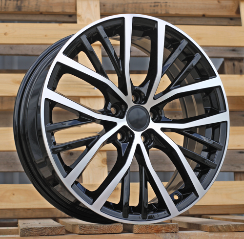 RACINGLINE R17x6.5 5X100 ET 40 57.1 B1179 Black Polished (MB) For VW (Z6+M)