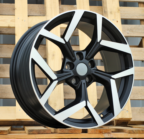 RACINGLINE R18x8 5X108 ET 47.5 63.4 YF5729 Black Polished Half Matt (MBHM) For FORD (Z5) (HYBRID FORGED)