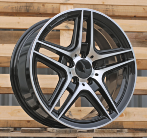 RACINGLINE R17x7.5 5X112 ET 45 66.6 SSA02 Black Polished (MB) For MER (Z1)