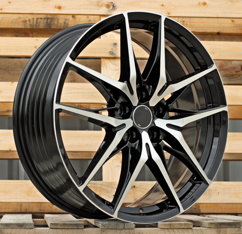 RACINGLINE R20x8 5X114.3 ET 40 60.1 3S1405 (FBX508) Black Polished (MB) For TOYOT (P2) (HYBRID FORGED)