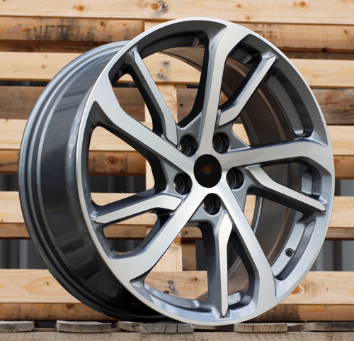 RACINGLINE R18x7.5 5X108 ET 50 63.4 FBX326 Grey Polished (MG) For FORD (P2) (HYBRID FORGED)