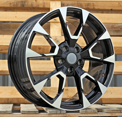 RACINGLINE R18x7.5 5X108 ET 50 63.3 IN3639F Black Polished (MB) For FORD (K7) (HYBRID FORGED (Kuga; Puma)