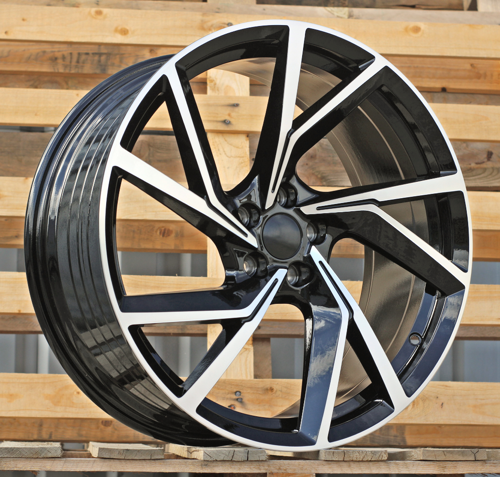 RACINGLINE R20x8.5 5X108 ET 40 63.4 YF5709 Black Polished (MB) For RACIN (K7) (HYBRID FORGED)