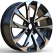 RACINGLINE R17x7 5X114.3 ET 40 60.1 FBX416 Black Polished (MB) Fits for TOYOT (S) (HYBRID FORGED Corolla Cross)
