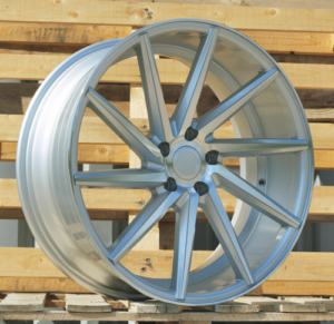 RACINGLINE R17x7.5 5X112 ET 38 66.5 B1058 (LU561) Machined Silver (MS) For RACIN (P1) (Left side) Style Vossen)