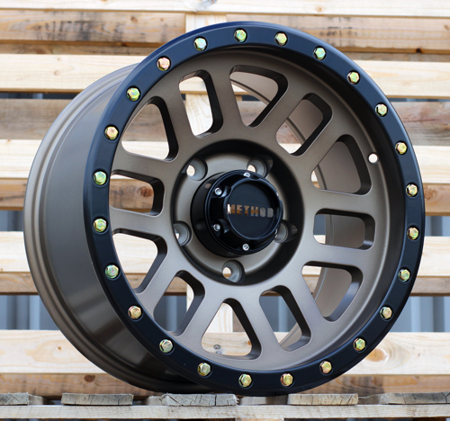 RACINGLINE R17x9 5X150 ET 0 110.1 H1003C Matt Bronze + Black Lip (YYMBL) For 4X4 (P2)
