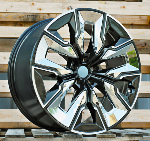 RACINGLINE R21x10.5 5X112 ET 44 66.5 H3447F Grey Polished (MG) For  (K8) (HYBRID FORGED Rear+Front)