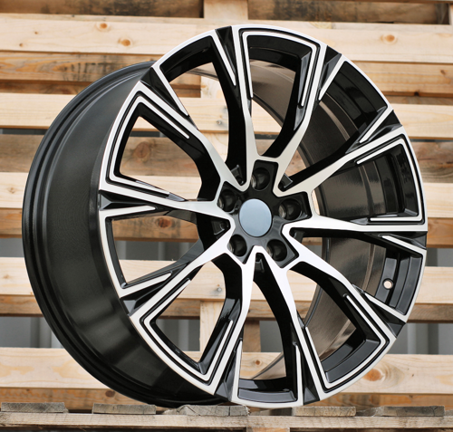 RACINGLINE R20x8.5 5X112 ET 25 66.5 H3122F Black Polished (MB) For  (K8) (HYBRID FORGED Rear+Front)