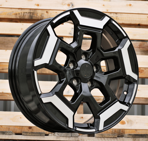 RACINGLINE R18x7.5 5X114.3 ET 40 66.1 H3527F Black Polished (MB) For RACIN (K7) (HYBRID FORGED (For Nissan)