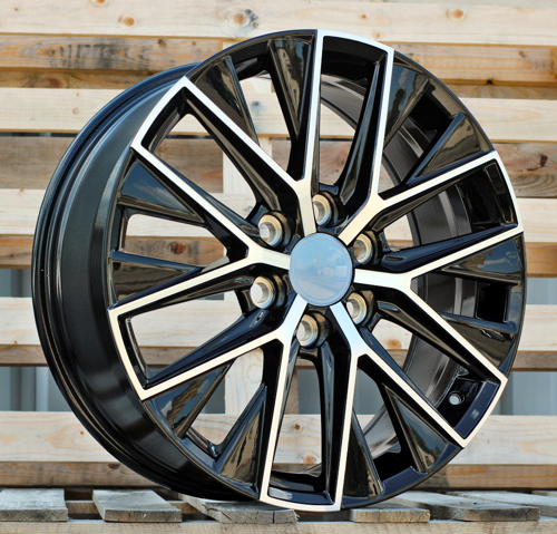 RACINGLINE R20x8 6X139.7 ET 55 95.1 H3219F Black Polished (MB) For TOYOT (K7) (HYBRID FORGED)