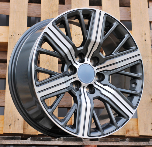 RACINGLINE R20x8.5 6X139.7 ET 25 106.1 H965D Grey Polished (MG) For 4X4 (Z3)