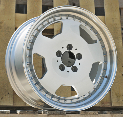 RACINGLINE R18x9 5X112 ET 35 66.6 B5852 (FBX455) Silver+Polished Lip (SP) For MER (Z6) (HYBRID FORGED MONOBLOCK Style)