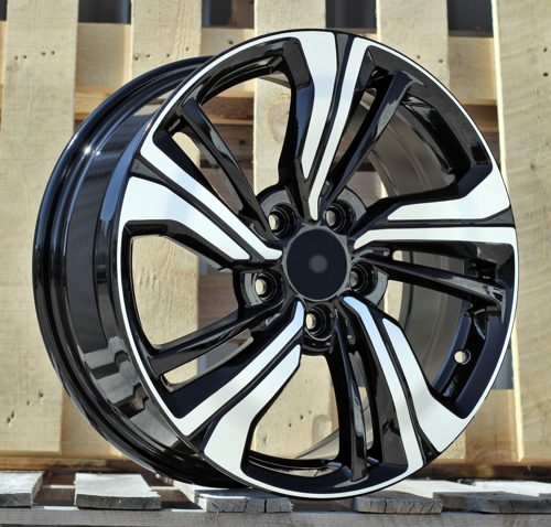 RACINGLINE R17x7 5X114.3 ET 45 64.1 B5385 (IN7110) Black Polished (MB) For HOND (P1)