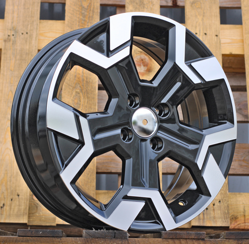 RACINGLINE R15x6 4X100 ET 40 60.1 B1407 Black Polished (MB) For DACIA (L6)