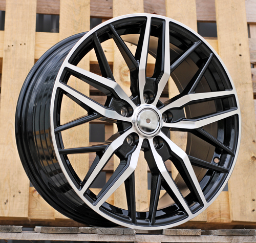 RACINGLINE R18x8 5X120 ET 50 65.1 HF5230 (YF0492) Black Polished (MB) For VW (Z6) (HYBRID FORGED 1050kg)