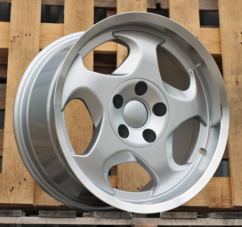 RACINGLINE R17x8 5X120 ET 15 74.1 B2417 Silver+Polished Lip (SP) For  (Z1) (Front Right)