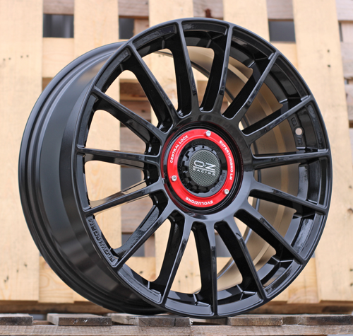 RACINGLINE R18x8 5X108 ET 38 73.1 FF009 Gloss Black (GB) For RACIN (P1) (HYBRID FORGED Style OZ)