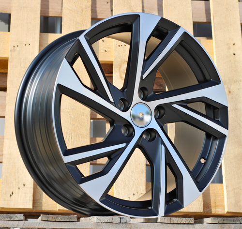 RACINGLINE R18x8 5X108 ET 45 63.3 FE183 (YF5772) Black Polished Half Matt (MBHM) For VOLVO (Z3+Z7) (HYBRID FORGED)