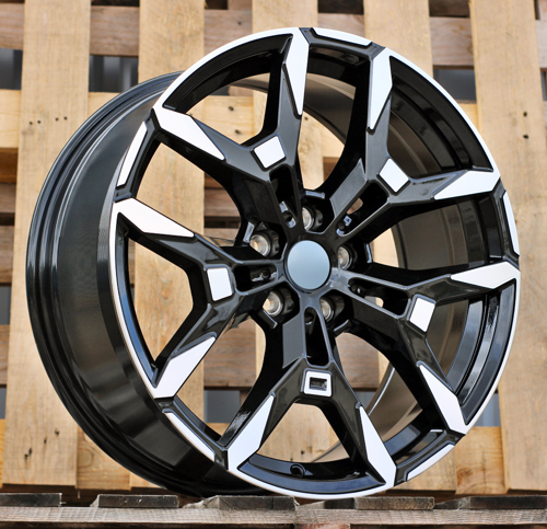 RACINGLINE R19x8 5X112 ET 27 66.6 H3456F Black Polished (MB) For  (Z3) (HYBRID FORGED Front+Rear)