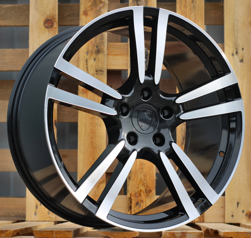 RACINGLINE R20x9.5 5X130 ET 55 71.6 E946 (BY249) Black Polished (MB) Fits for PORCH (Z2) (Rear+Front)