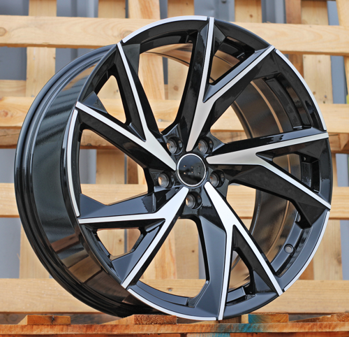 RACINGLINE R18x8 5X112 ET 36 66.5 I5491 Black Polished (MB) For AUD (Z6)