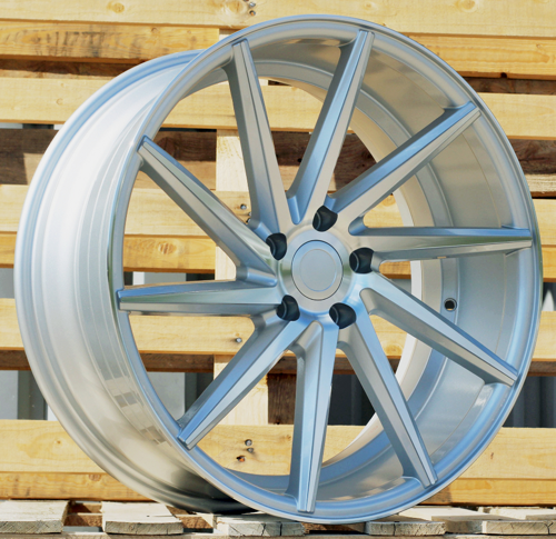 RACINGLINE R17x7.5 5X112 ET 38 66.5 B1058 (LU561) Machined Silver (MS) Fits for RACIN (P1) (Left side) Style Vossen)