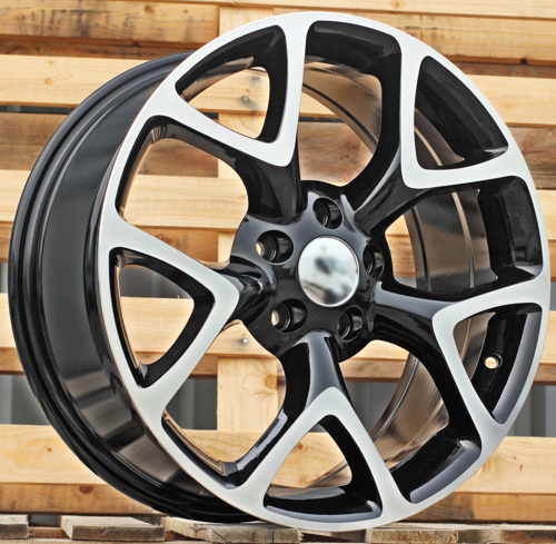 RACINGLINE R16x6.5 5X105 ET 39 56.6 E236 (XF076) Black Polished (MB) Fits for OPEL (Z6)