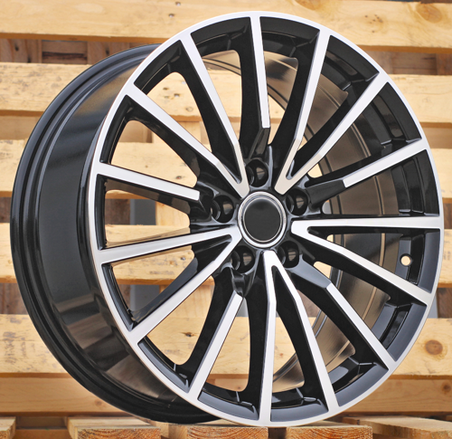 RACINGLINE R17x7.5 5X112 ET 42 66.5 B5246 Black Polished (MB) Fits for AUD (R+P)