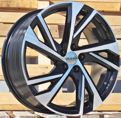 RACINGLINE R17x7.5 5X108 ET 40.5 63.3 FE183 (YF5772) Black Polished (MB) Fits for VOLVO (K7) (HYBRID FORGED)