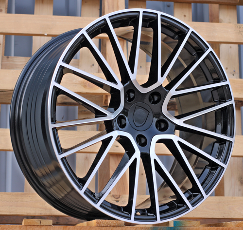 RACINGLINE R21x10 5X130 ET 50 71.6 FE179 (FBX478) Black Polished (MB) For PORCH (M) (HYBRID FORGED)