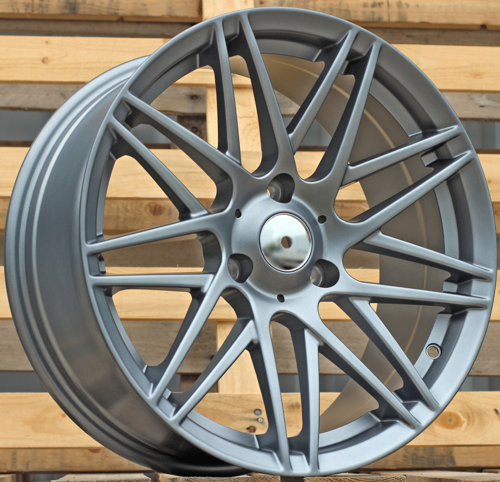 RACINGLINE R16x5.5 3X112 ET 30 57.1 HX013 (E269165516S) Gun Metal Half Matt (GMHM) Fits for SMART (Z6) (Front)