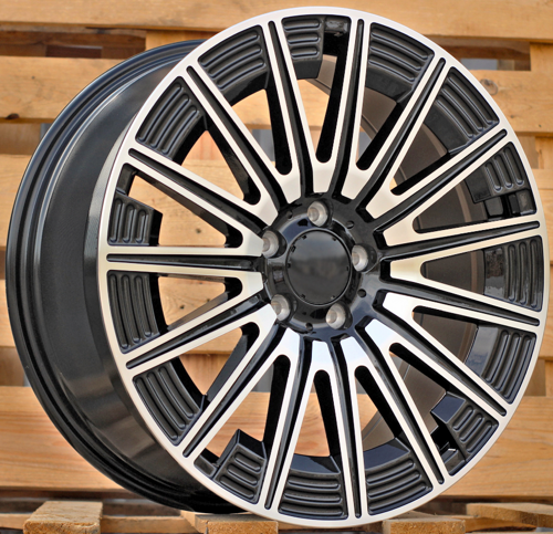 RACINGLINE R19x9.5 5X112 ET 49 66.5 FLB005 Black Polished (MB) Fits for MER (P1) (HYBRID FORGED Front+Rear New Model)