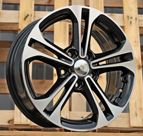 RACINGLINE R16x6.5 5X114.3 ET 46 67.1 BK766 Black Polished (MB) For HYUND (R)