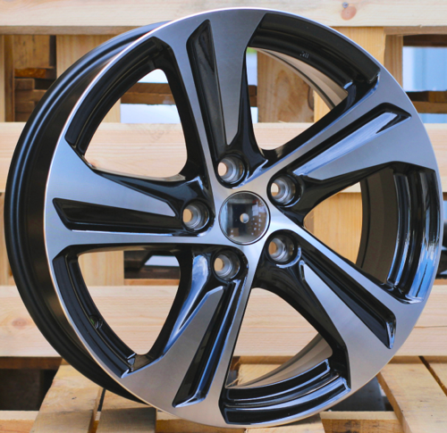 RACINGLINE R16x6.5 4X108 ET 25 65.1 F5832 Black Polished (MB) Fits for CITRO (R)