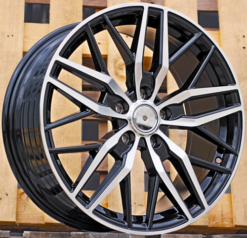 RACINGLINE R18x8 5X120 ET 50 65.1 HF5230 (YF0492) Black Polished (MB) Fits for VW (Z6) (HYBRID FORGED 1050kg 4X4)