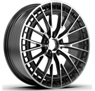 RACINGLINE R20x8.5 5X112 ET 34.5 66.6 3S1384 (YF0470) Black Half Matt+Polished Lip (BLHMPL) For MER